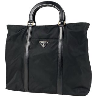 プラダ(PRADA)のプラダ ロゴプレート ハンドバッグ レディース 【中古】(ハンドバッグ)