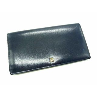 ランバン(LANVIN)の■美品■ LANVIN ランバン レザー 二つ折り 長財布 ウォレット 札入れ 小銭入れ レディース メンズ ブラック系 DE1531(その他)