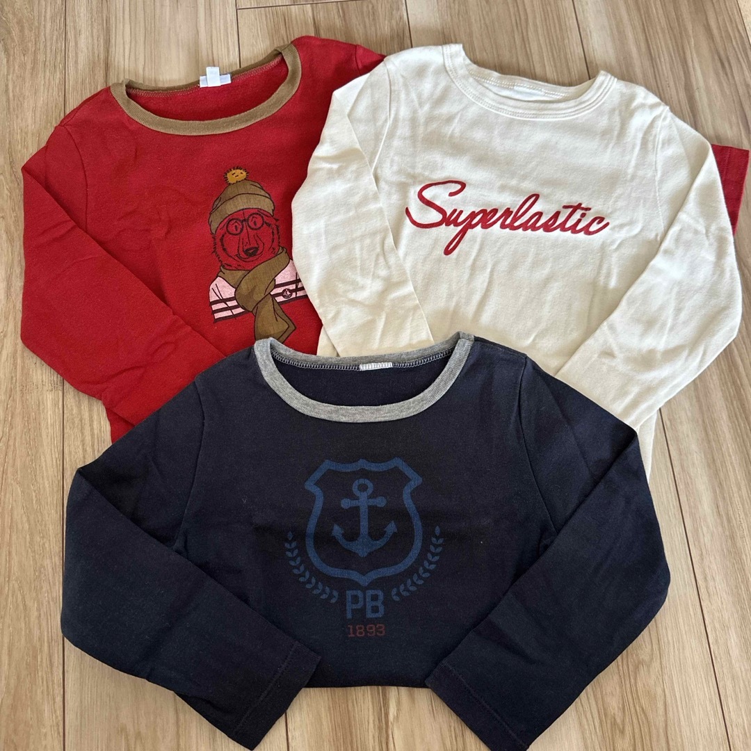 PETIT BATEAU(プチバトー)のプチバトー　長袖Tシャツセット キッズ/ベビー/マタニティのキッズ服男の子用(90cm~)(Tシャツ/カットソー)の商品写真