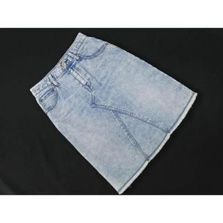 ニジュウサンク(23区)の23区 カットオフ タイト デニムスカート size30/青 ■◇ レディース(ミニスカート)