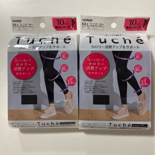 トゥシェ(Tuché)のGUNZE グンゼ　Tuche トゥシェ  着圧レギンス　M〜L 2点セット(レギンス/スパッツ)