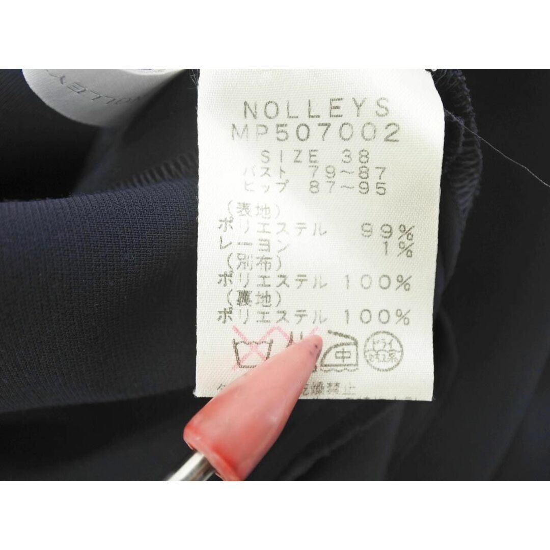 NOLLEY'S(ノーリーズ)のNOLLEY'S ノーリーズ sophi ストライプ Iライン ワンピース size38/濃紺 ■◇ レディース レディースのワンピース(ひざ丈ワンピース)の商品写真