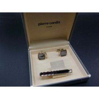 ピエールカルダン(pierre cardin)の■美品■ pierre cardin ピエールカルダン カフス カフリンクス タイピン アクセサリー ゴールド系×ブラック系 DE1902(その他)