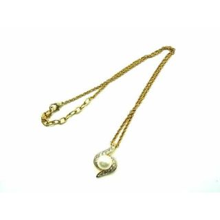 ニナリッチ(NINA RICCI)の■美品■ NINA RICCI ニナリッチ ラインストーン ネックレス ペンダント アクセサリー ゴールド系 DE1872(ネックレス)