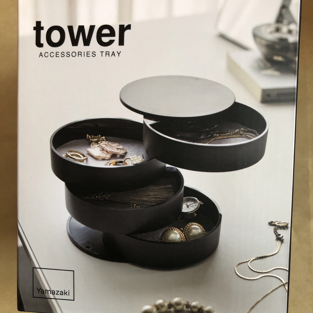 tower  アクセサリートレー インテリア/住まい/日用品のインテリア小物(小物入れ)の商品写真