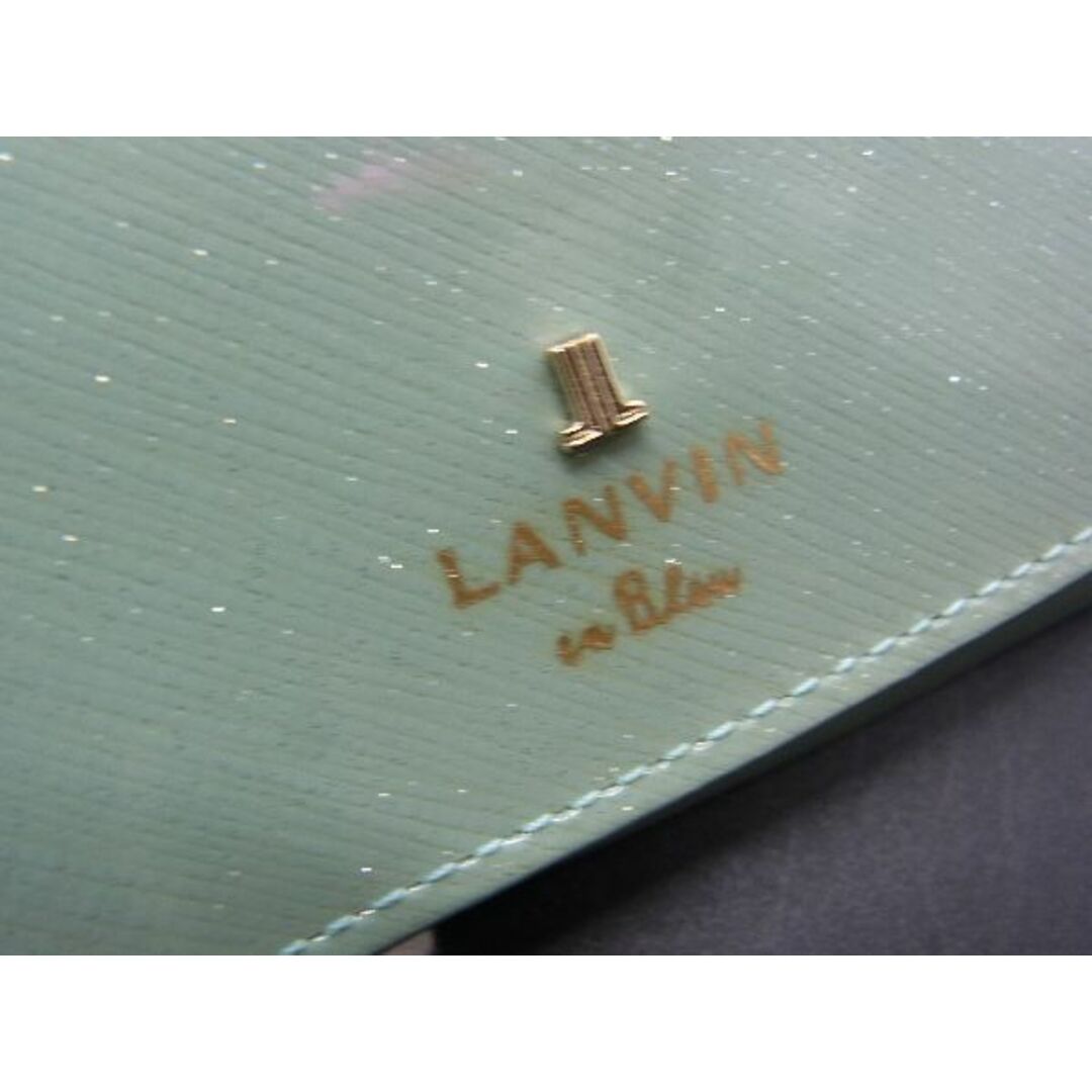 LANVIN en Bleu(ランバンオンブルー)の■極美品■ LANVIN en Bleu ランバンオンブルー パテントレザー 4連キーケース 鍵入れ レディース ライトブルー系 DE1834 レディースのアクセサリー(その他)の商品写真