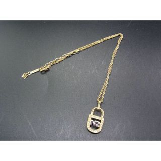 ニナリッチ(NINA RICCI)の■美品■ NINA RICCI ニナリッチ ラインストーン ネックレス ペンダント アクセサリー ゴールド系 DE1747(ネックレス)