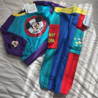 ディズニー(Disney)の新品タグ付き　ミコリット　チマジロ　ミッキー　2点セット　90.100(Tシャツ/カットソー)