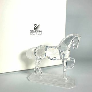 スワロフスキー(SWAROVSKI)の廃盤品 スワロフスキー クリスタルガラス 置物 アラビアンスタリオン 馬(置物)