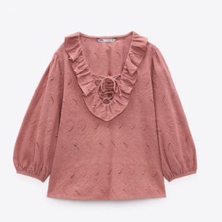 ザラ(ZARA)の新品タグ付き　zara ブラウス(シャツ/ブラウス(長袖/七分))