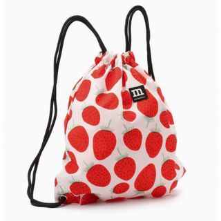 マリメッコ(marimekko)のmarimekko マリメッコ　マンシッカ スマートサック　イチゴ柄　新品送料込(エコバッグ)