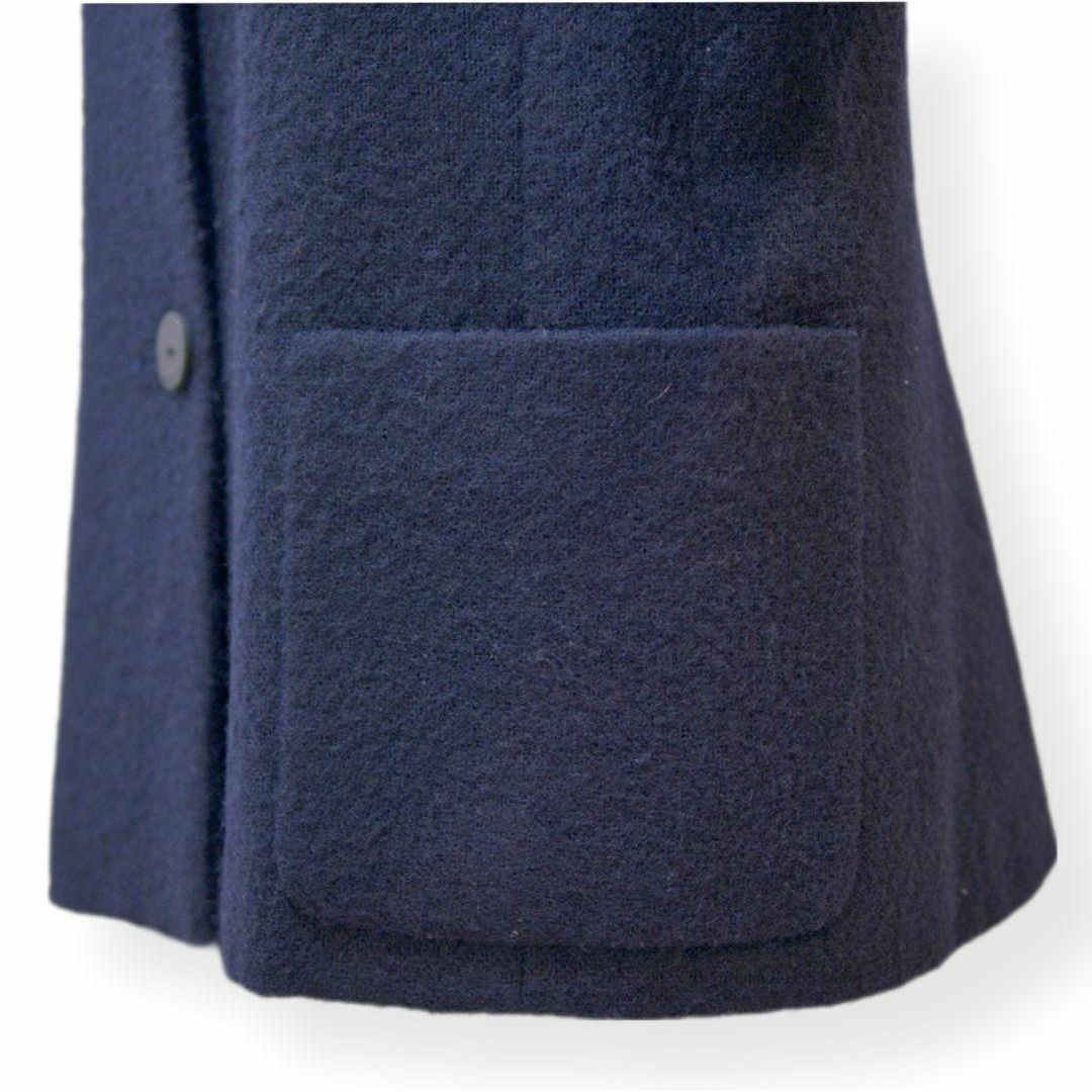 KRIZIA(クリツィア)の美品 クリッツィア ジャケット ステンカラー アルパカ ウール 紺 ネイビー M レディースのジャケット/アウター(テーラードジャケット)の商品写真