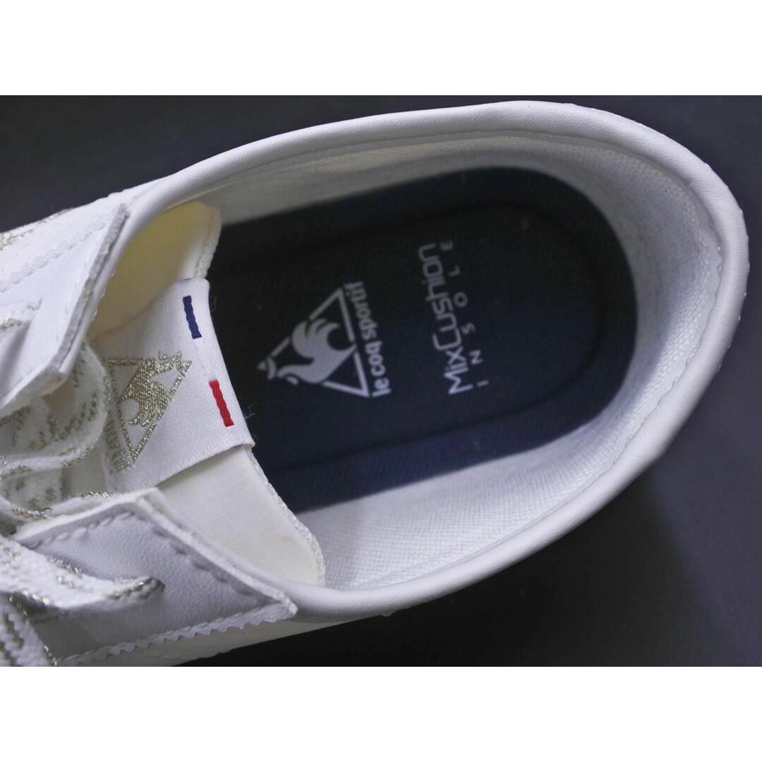 le coq sportif(ルコックスポルティフ)の美品 le coq sportif ルコックスポルティフ モンペリエ NY リフト スニーカー size24/白 ■■ レディース レディースの靴/シューズ(スニーカー)の商品写真