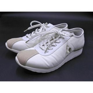 美品 le coq sportif ルコックスポルティフ モンペリエ NY リフト スニーカー size24/白 ■■ レディース