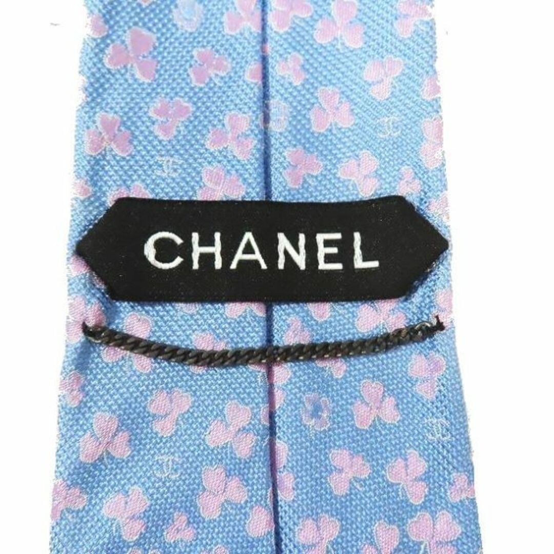 CHANEL(シャネル)のシャネル CHANEL ココマーク 桜 花柄 総柄 ネクタイ シルク イタリア製 メンズのファッション小物(ネクタイ)の商品写真