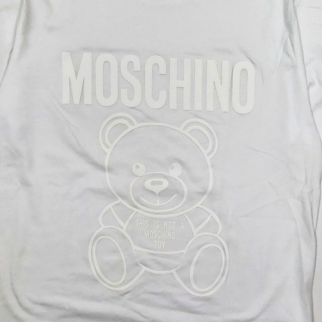 MOSCHINO(モスキーノ)のMOSCHINO ホワイトベア プリント Tシャツ カットソー トップス 半袖  レディースのトップス(Tシャツ(半袖/袖なし))の商品写真