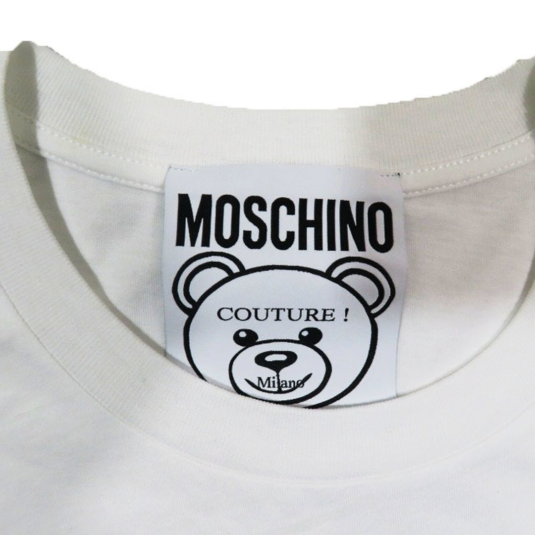 MOSCHINO(モスキーノ)のMOSCHINO ホワイトベア プリント Tシャツ カットソー トップス 半袖  レディースのトップス(Tシャツ(半袖/袖なし))の商品写真