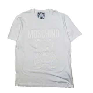 MOSCHINO ホワイトベア プリント Tシャツ カットソー トップス 半袖 