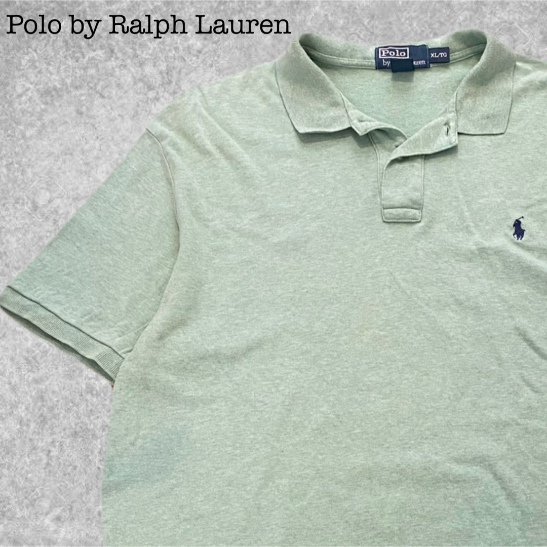 POLO RALPH LAUREN(ポロラルフローレン)の246★ポロ バイ ラルフローレン★黄緑色 ポニー刺繍 スムース ポロシャツ メンズのトップス(ポロシャツ)の商品写真