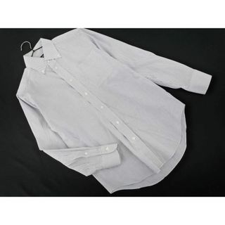 Maker's Shirt 鎌倉 ストライプ ボタンダウン シャツ size14.5/32/白ｘ紺 ■◇ メンズ(シャツ)