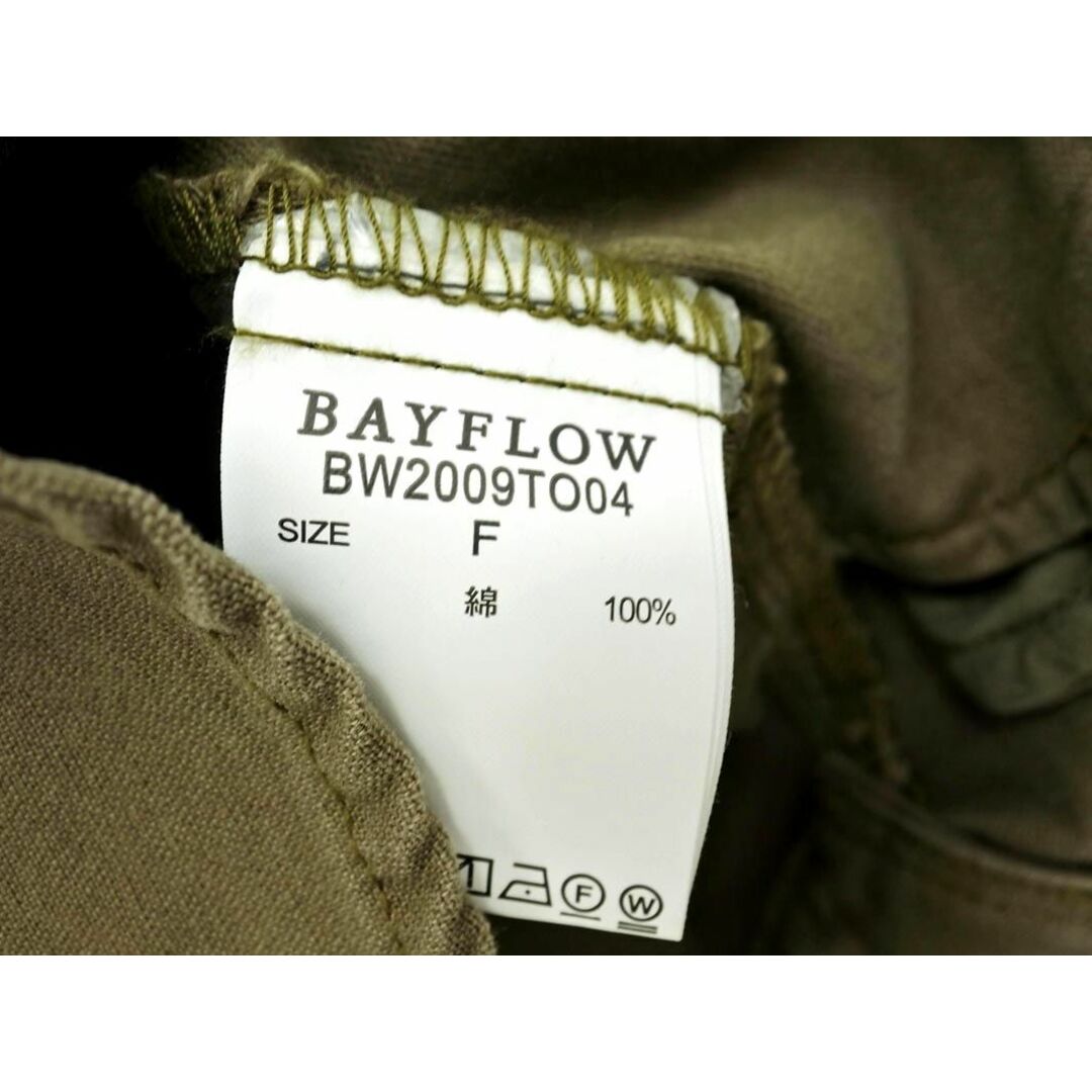 BAYFLOW(ベイフロー)のBAYFLOW ベイフロー オーバーサイズ ミリタリー シャツ sizeF/カーキ ■◇ レディース レディースのトップス(シャツ/ブラウス(長袖/七分))の商品写真