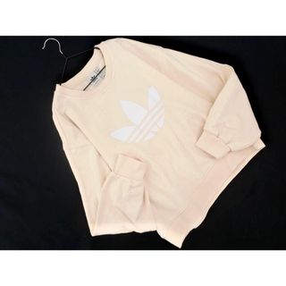 アディダス(adidas)のadidas originals アディダスオリジナルス ロゴ プリント スウェット sizeL/アイボリー ■◇ レディース(トレーナー/スウェット)