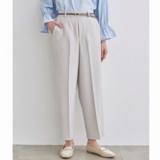 grove グローブ ♡ MyBestPant 洗える麻調 ワイド パンツ