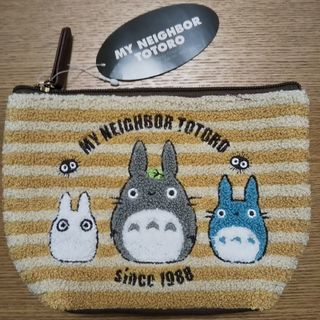 【新品・タグ付】となりのトトロ／みんなで休憩  サガラ刺繍ポーチ／スタジオジブリ