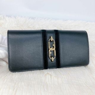 フルラ(Furla)の✨超美品✨FURLA フルラ シレナ 2つ折り長財布　レザー　ブラック(財布)