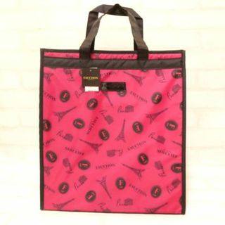 フォション(FAUCHON)のFAUCHON フォション 保冷バッグ クーラーバッグ ピンクxブラック(エコバッグ)