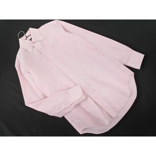 Maker's Shirt 鎌倉 ストライプ ボタンダウン シャツ size14.5/32/白ｘピンク ■◇ メンズ(シャツ)