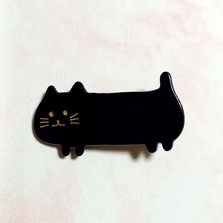 猫　黒猫　ブラック　ヘアピン　ヘアアクセサリー　ヘアクリップ(ヘアピン)