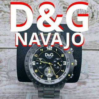 ドルチェアンドガッバーナ(DOLCE&GABBANA)のドルチェ＆ガッバーナ　腕時計　クロノグラフ　ナバジョ　グレー(腕時計(アナログ))