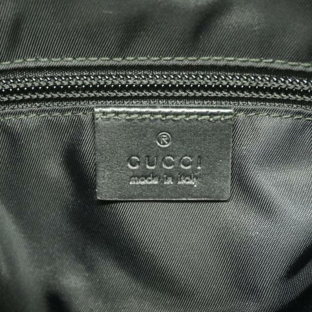 Gucci(グッチ)の【4hb1788】グッチ ショルダーバッグ/GGスプリーム/シェリーライン/387111/PVC/レザー/ブラック/ベージュ/シルバー金具 【中古】 レディース レディースのバッグ(ショルダーバッグ)の商品写真