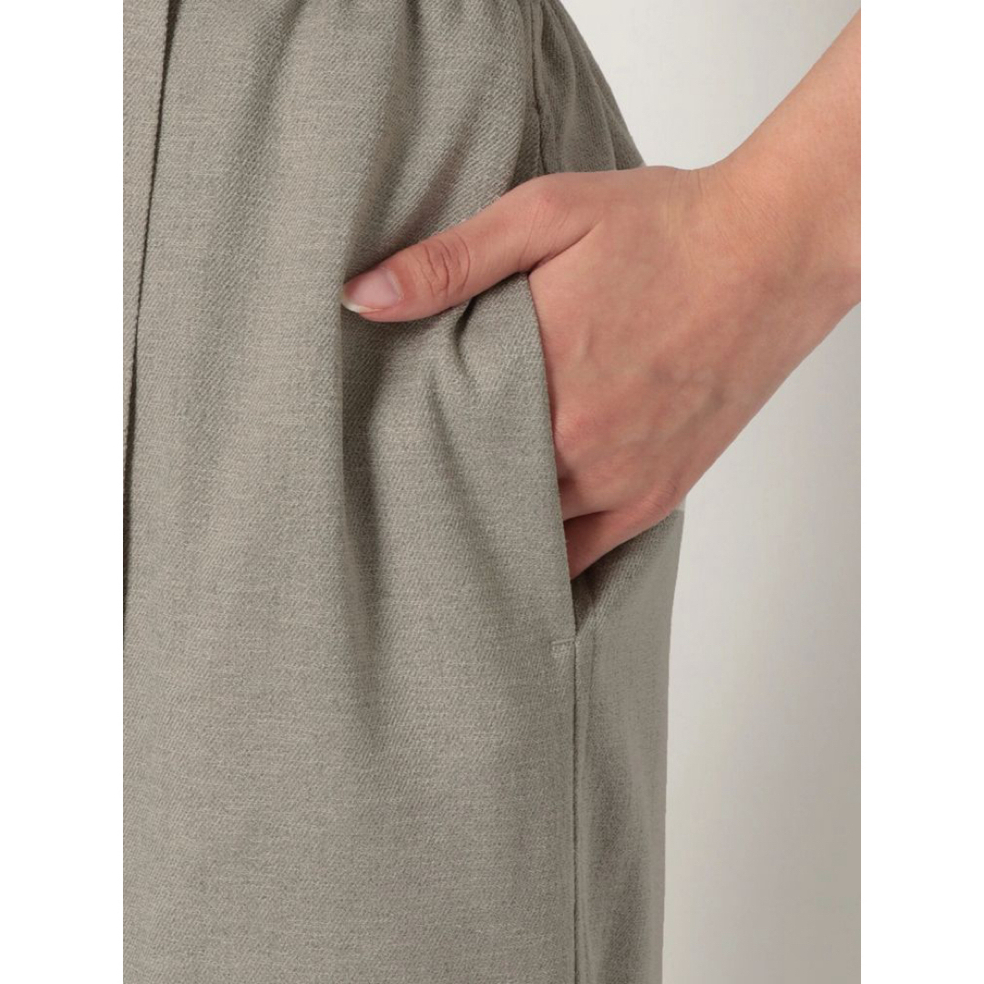 ELENDEEK(エレンディーク)のエレンディークELENDEEK 麻調素材のナチュラルプリーツスカート レディースのスカート(ロングスカート)の商品写真