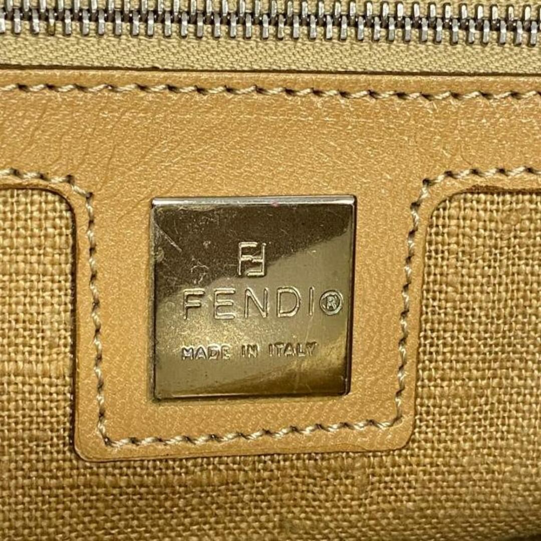 FENDI(フェンディ)の【4hb1881】フェンディ ハンドバッグ/ハラコ/ブラウン/ブラック/ベージュ/シルバー金具 【中古】 レディース レディースのバッグ(ハンドバッグ)の商品写真