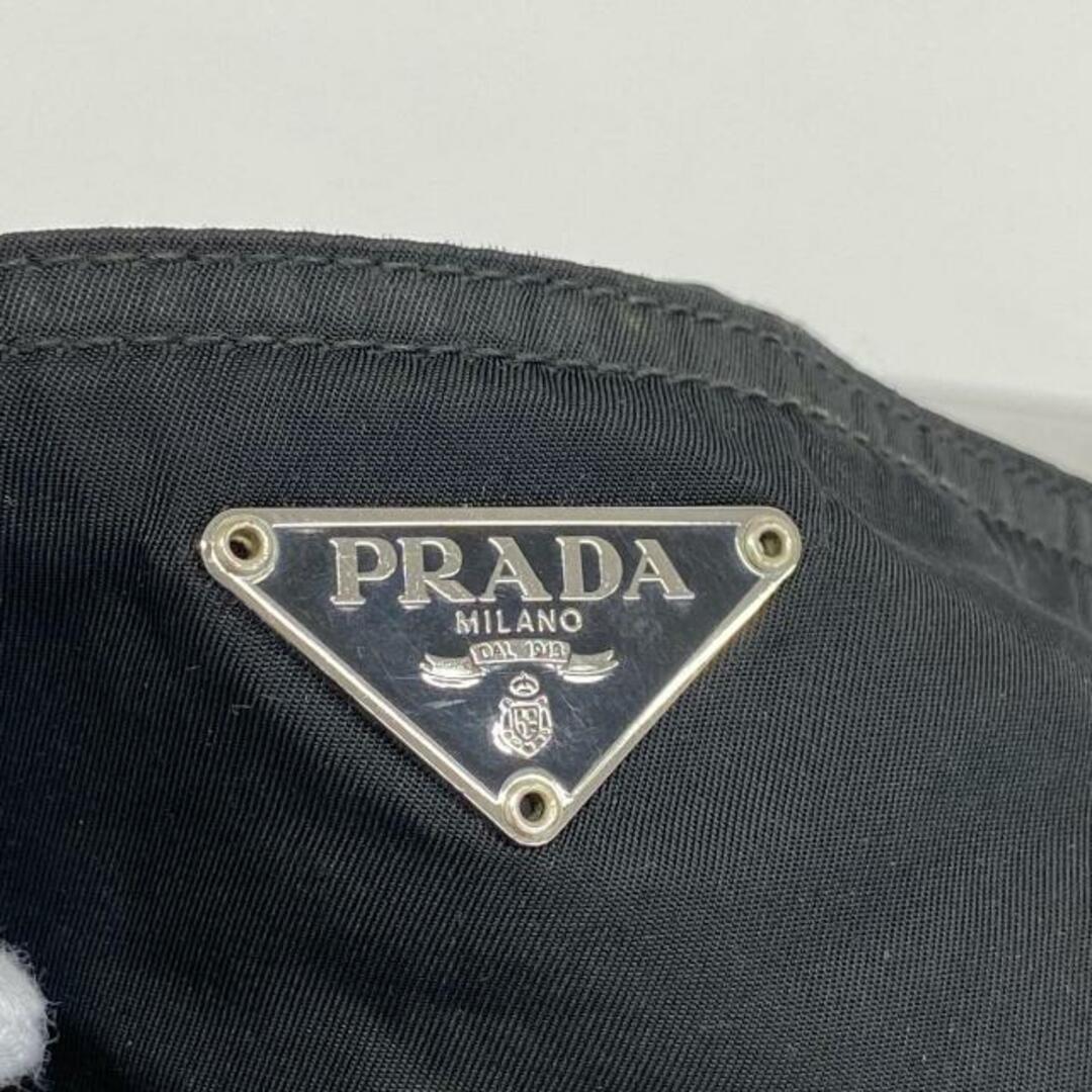 PRADA(プラダ)の【4hb1885】プラダ ショルダーバッグ/ナイロン/ブラック/シルバー金具 【中古】 レディース レディースのバッグ(ショルダーバッグ)の商品写真