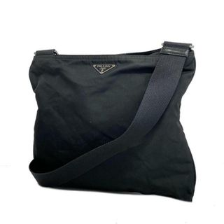 プラダ(PRADA)の【4hb1885】プラダ ショルダーバッグ/ナイロン/ブラック/シルバー金具 【中古】 レディース(ショルダーバッグ)