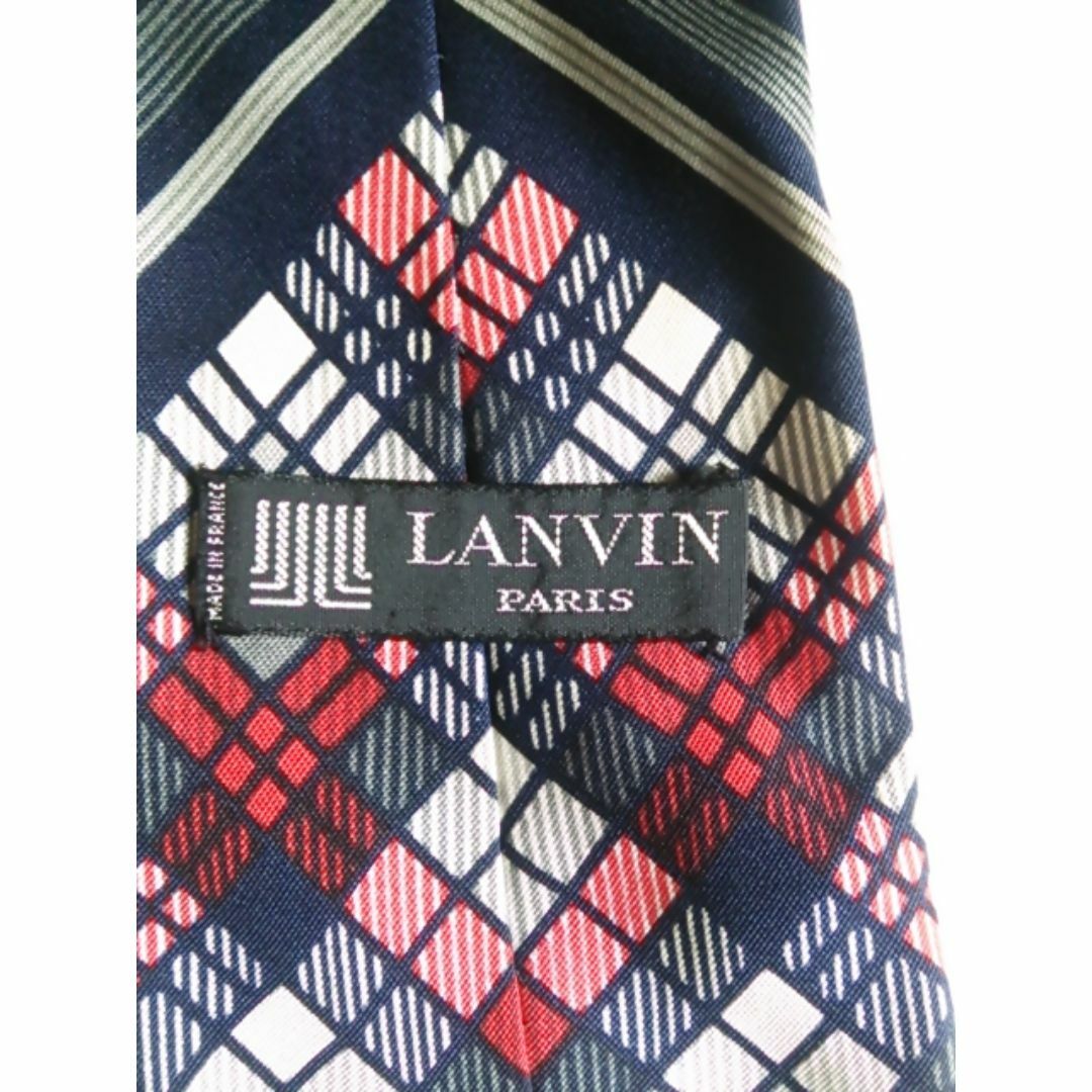 LANVIN(ランバン)のLANVIN　プリント柄　ネクタイ 　フランス製 メンズのファッション小物(ネクタイ)の商品写真