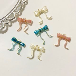 透けるリボンピアス(ピアス)