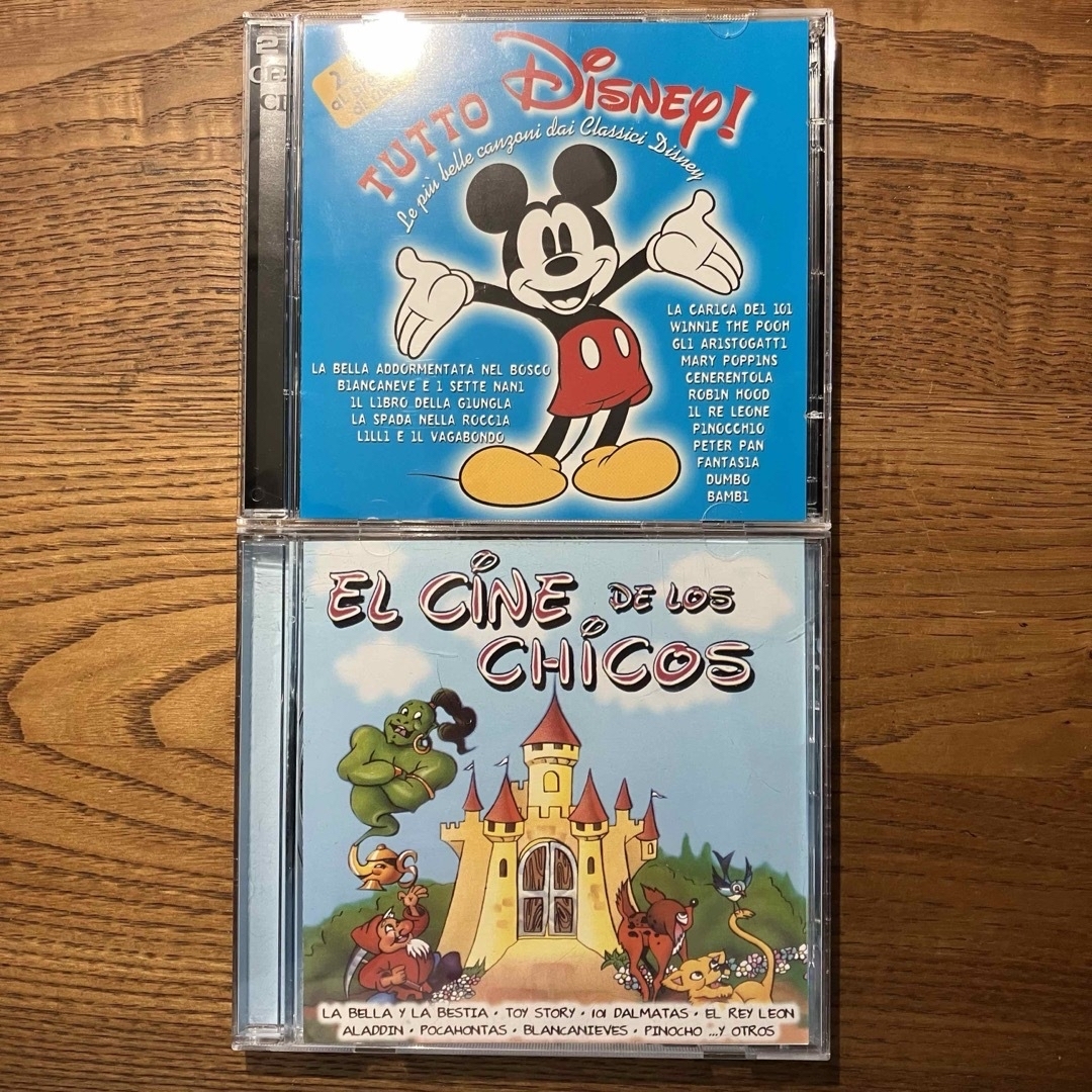 Disney(ディズニー)の【レアな2組3枚】ディズニー　イタリア語&スペイン語　カバー エンタメ/ホビーのCD(キッズ/ファミリー)の商品写真