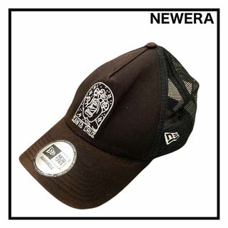 ニューエラー(NEW ERA)のニューエラ　サンタクルーズ　キャップ　メッシュ　ブラック　メンズ　ボロ(キャップ)