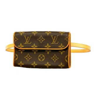 ルイヴィトン(LOUIS VUITTON)の【4hb1928】ルイヴィトン ウエストバッグ/モノグラム/ポシェットフロランティーヌ/M51855/ブラウン【中古】レディース(ボディバッグ/ウエストポーチ)