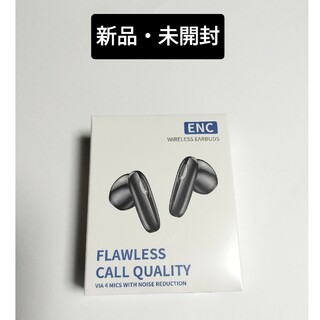 新品・未開封 ENC ワイヤレスイヤホン T19 黒(ヘッドフォン/イヤフォン)