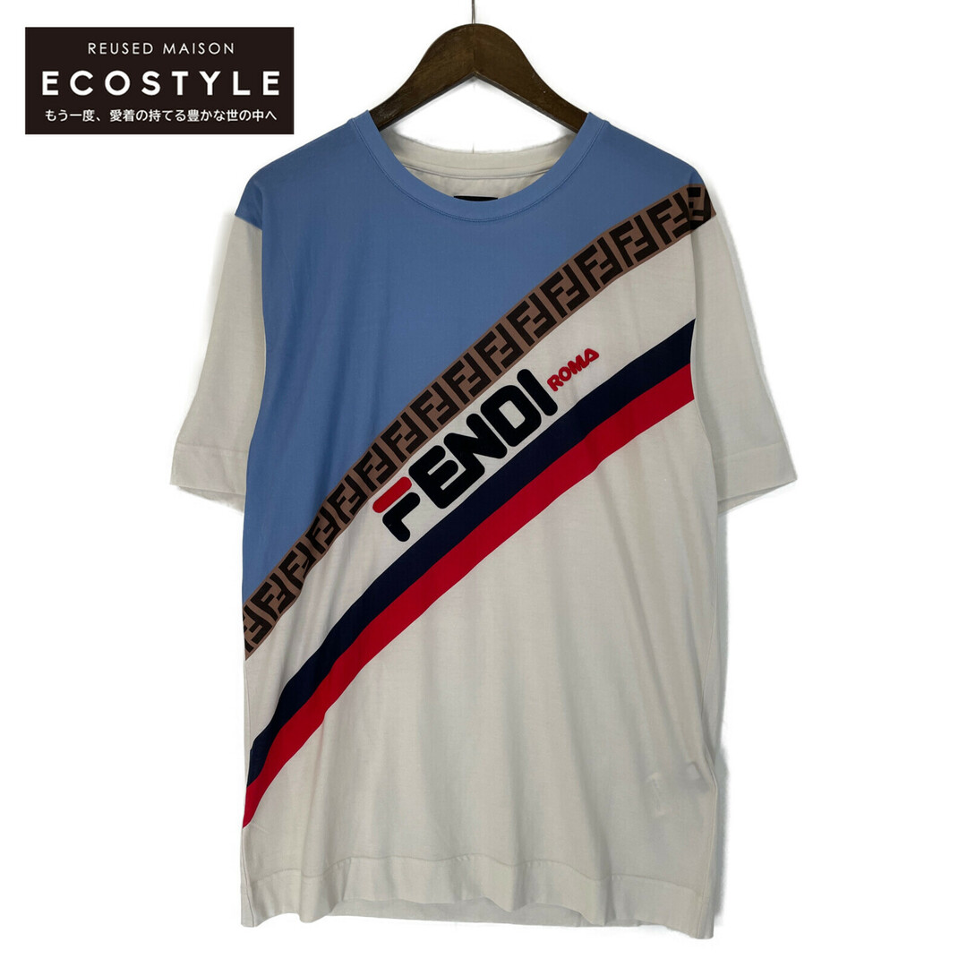 FENDI(フェンディ)のフェンディ ｘFILA マルチカラー FY0936 マニア Tシャツ S メンズのトップス(Tシャツ/カットソー(半袖/袖なし))の商品写真