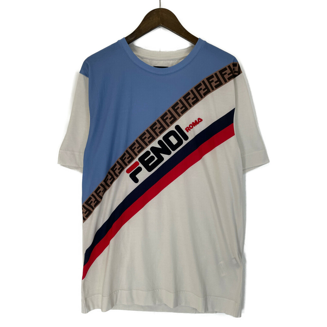 FENDI(フェンディ)のフェンディ ｘFILA マルチカラー FY0936 マニア Tシャツ S メンズのトップス(Tシャツ/カットソー(半袖/袖なし))の商品写真