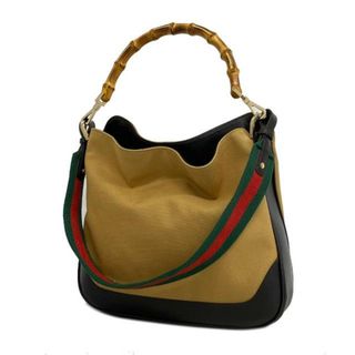 グッチ(Gucci)の【4hb1944】グッチ ツーウェイバッグ/シェリーライン/バンブー/001 4095/キャンバス/レザー/ブラウン/ベージュ/シャンパンゴールド金具 【中古】 レディース(その他)