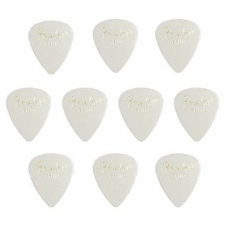 Fender フェンダー ピック 351 Shin  ホワイト 10枚セット(その他)