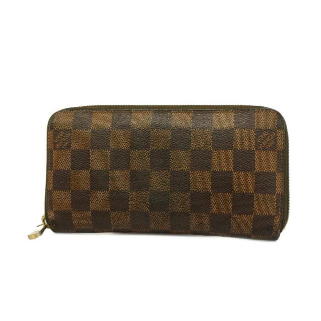 LOUIS VUITTON(ルイヴィトン)の【4hb2029】ルイヴィトン 長財布/ダミエ/ジッピーウォレット/N60015/エベヌ【中古】メンズ/レディース/ユニセックス レディースのファッション小物(財布)の商品写真