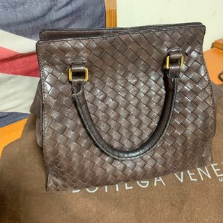 ボッテガヴェネタ(Bottega Veneta)のボッテガヴェネタ 2wayショルダードバッグ  ラムレザーブラウン(ショルダーバッグ)